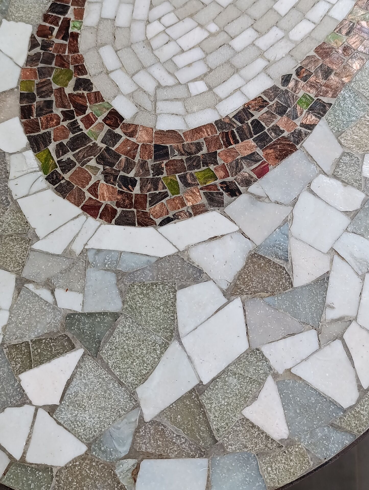 Table basse vintage mosaïque
