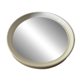 White Bakelite mirror from the 70s