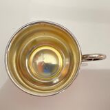 Silver Cup and Saucer | 20th Century | Ribbon and Flower Garland