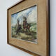 Tableau huile scène camarguaise 20ème