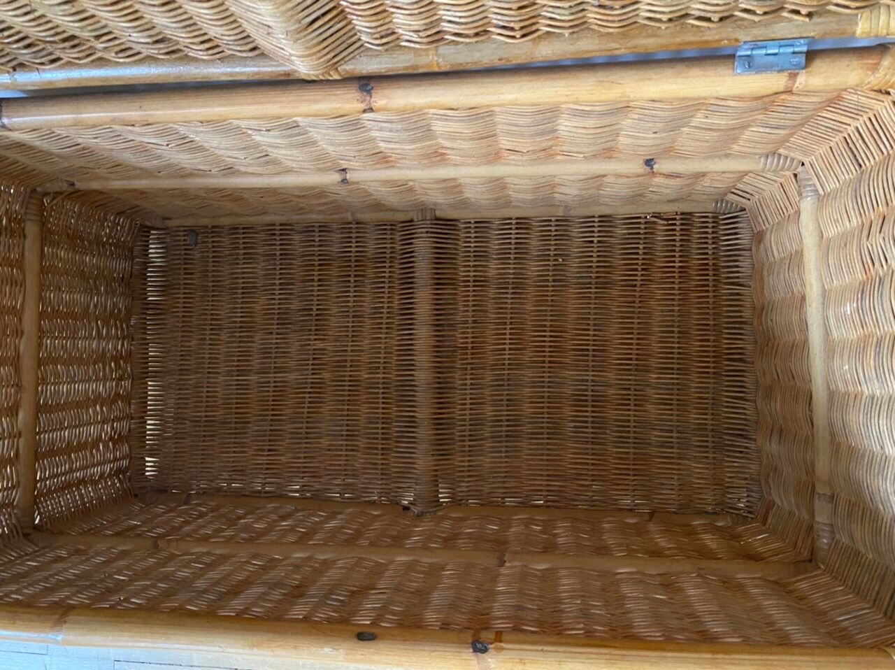 Antique wicker chest