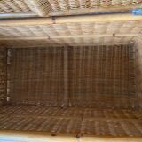 Antique wicker chest