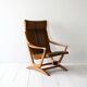 Original Scandinavian Oak High-Back Armchair, Late 1960s