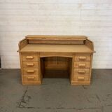 1920s American oak curtain desk