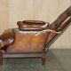 Fauteuil Club Chesterfield en Cuir Teint à la Main