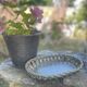 Woven ceramic basket