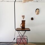 Reading floor lamp with magazine holders