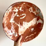 Ancien Plat creux artisanal pièce unique