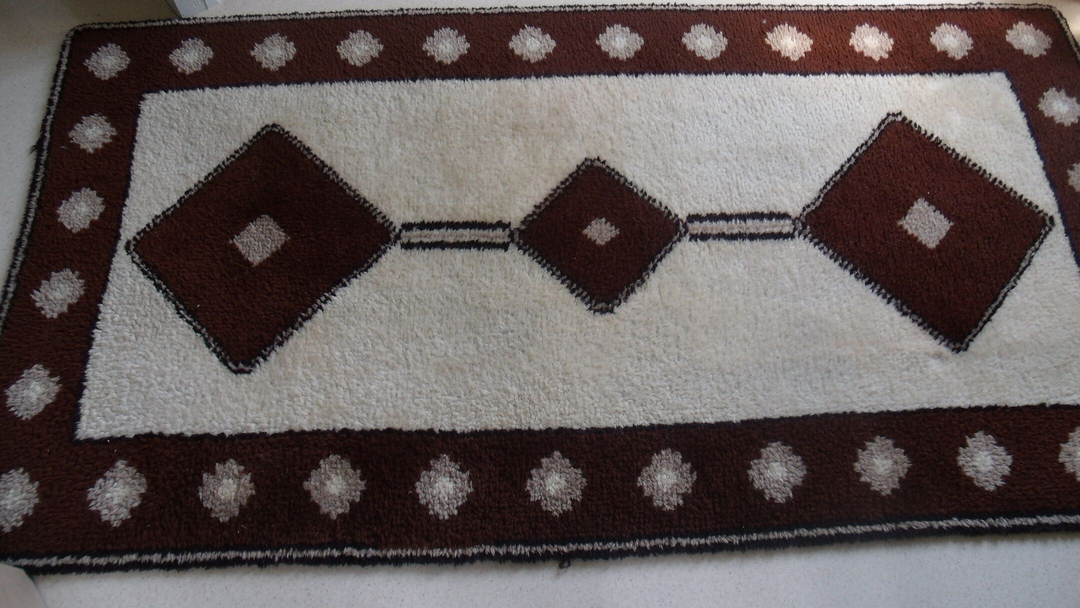 Carpet wool style ethnic 104 x 198