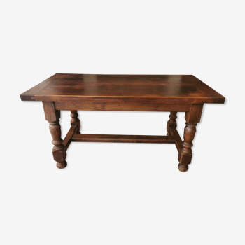 Walnut farmhouse table