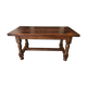 Walnut farmhouse table