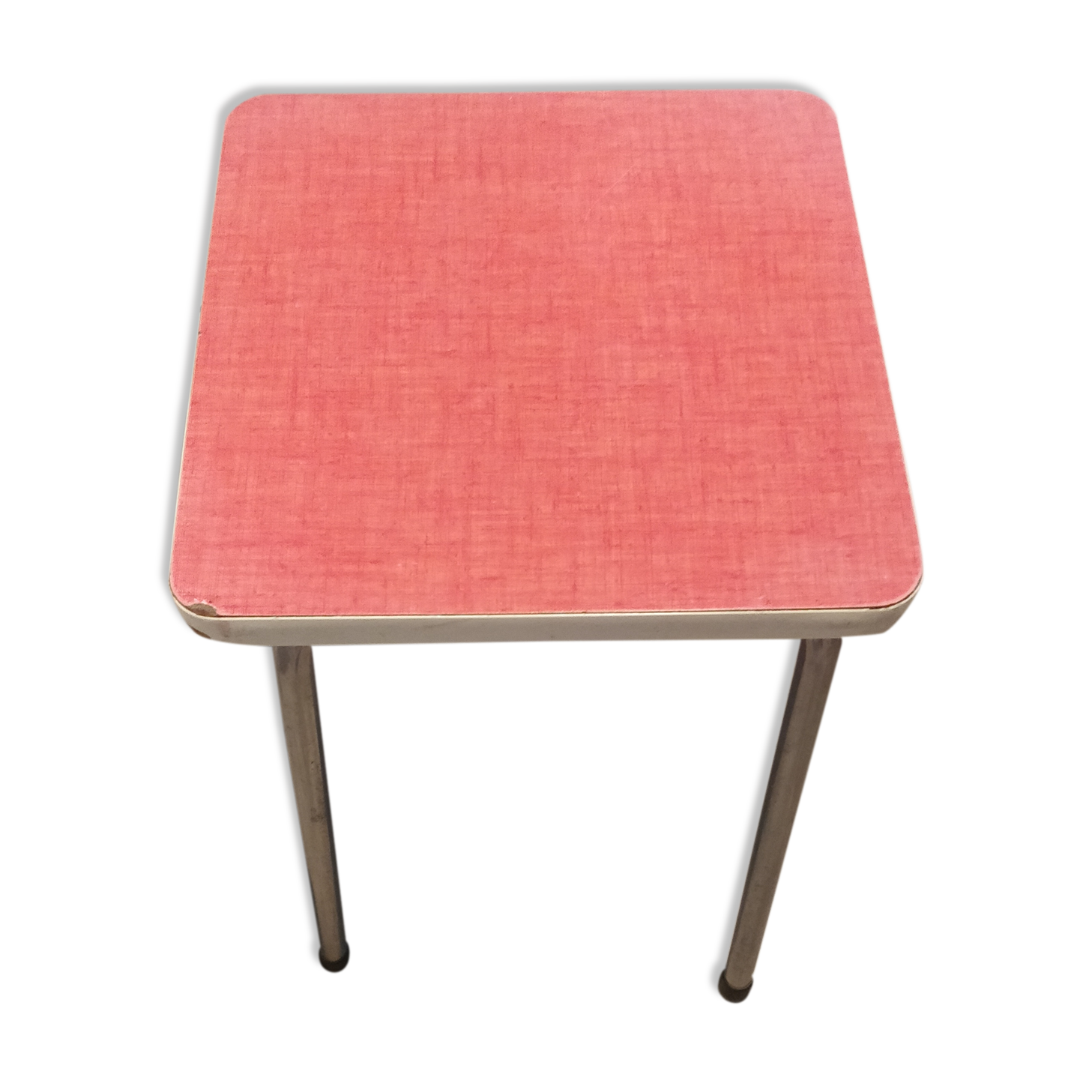 Table en formica framboise