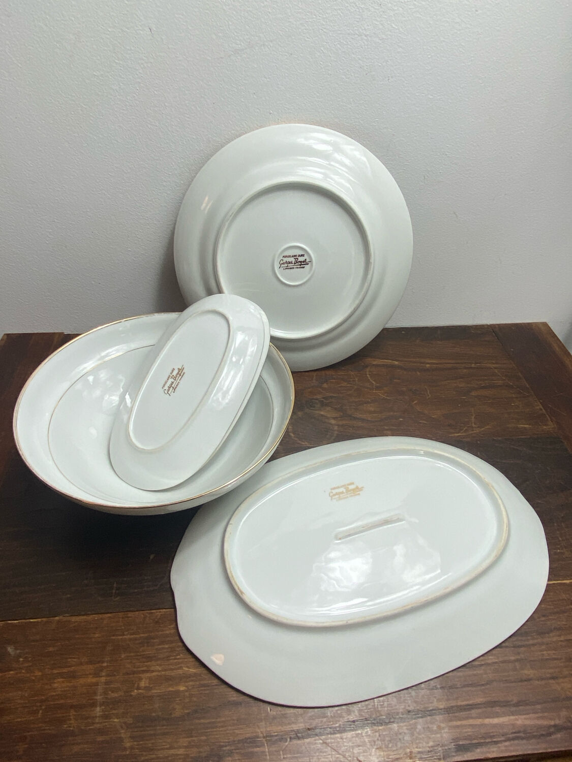 Georges Boyer Limoges porcelain serving dishes