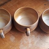 Trio de tasses en grès