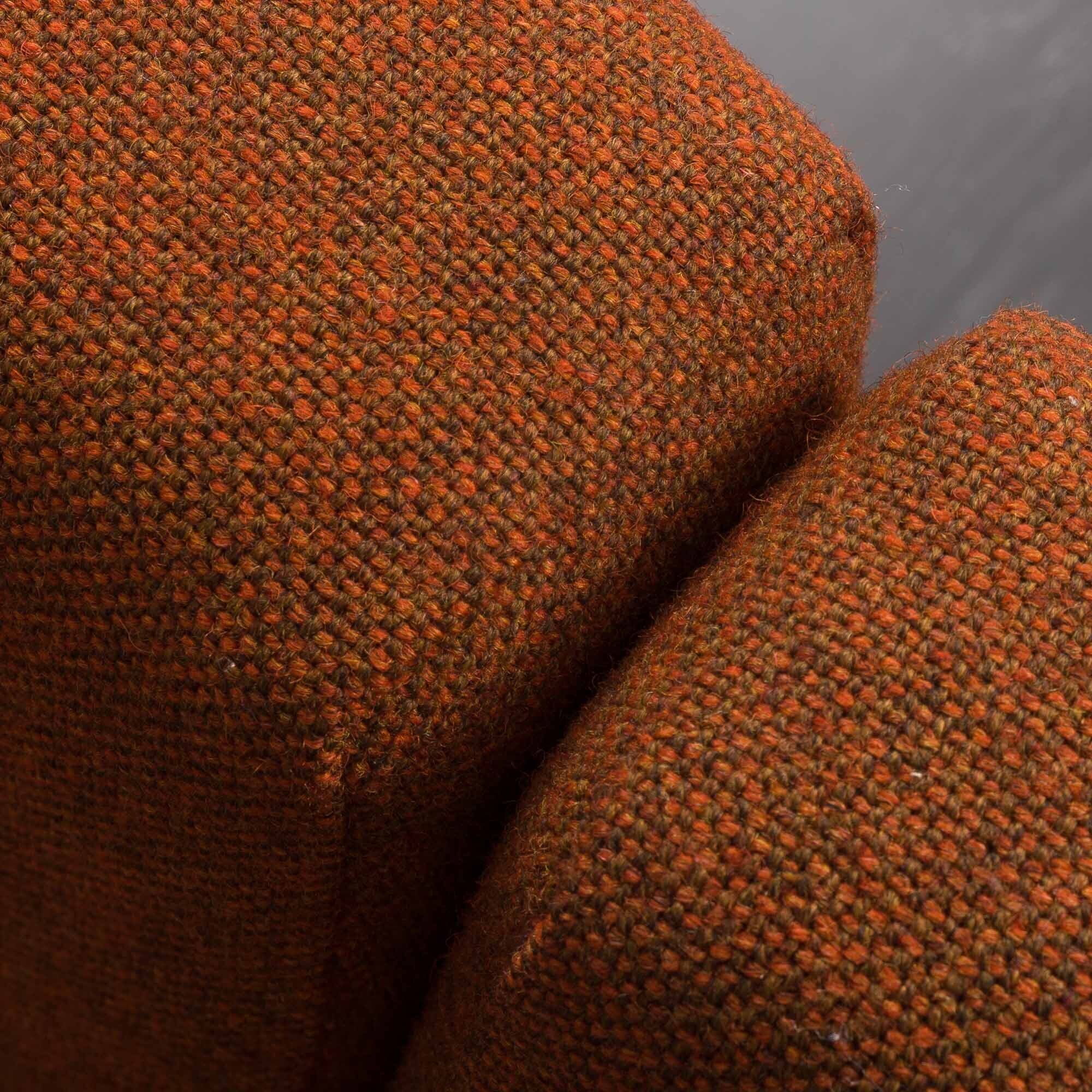 Svane daybed by Igmar Relling in original dark orange wool upholstery, Norway 1970s
