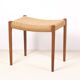 Tabouret Niels O. Møller Modèle 80a en Teck, Danemark des années 1960