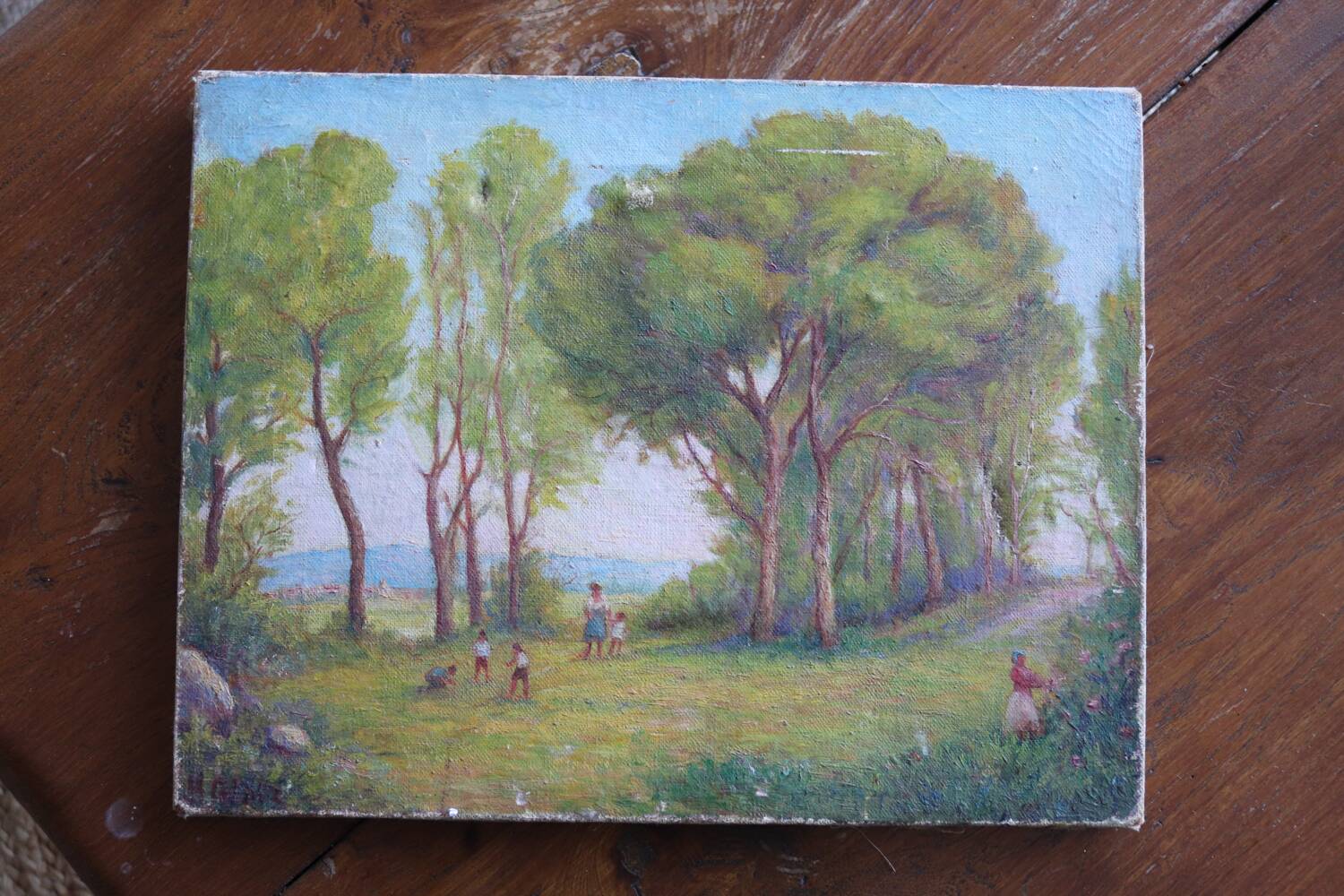 Oil on canvas Countryside scene signed H. Glaize – circa 1930/50