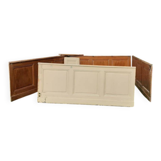 Low wall panelling 8.65m panelled with mouldings wainscoting skirting.