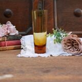 Four handmade colored tall glasses