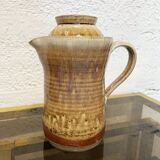 Théière originale en grès  Marron
