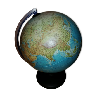 Globe terrestre lumineux mappemonde Tecnodidattica vintage 80's