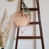 Old wooden farm ladder