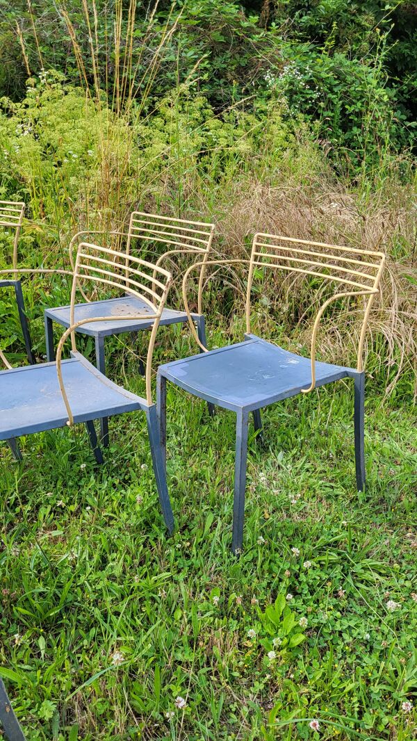10 fauteuils ''Piccolo'' Pascal Mourgue pour Fermob