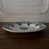 18th-century Moustiers earthenware plate with floral decoration