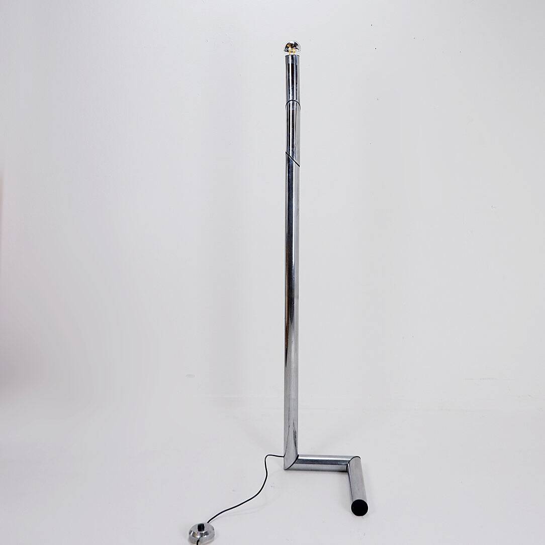 Tubular Chrome articulated Floor Lamp - 1970s