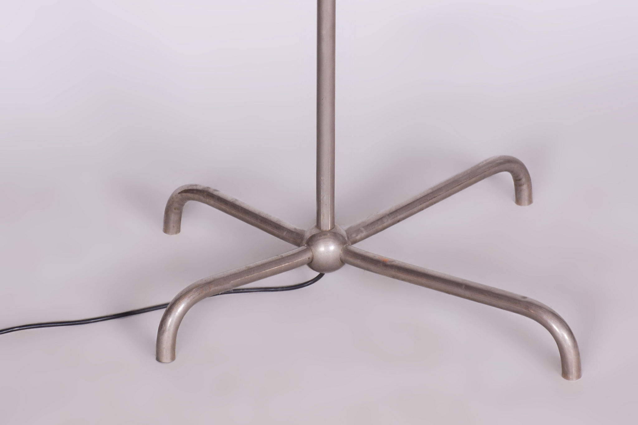 20th century czech bauhaus chrome floor lamp, by hynek gottwald, 1930s