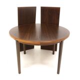 Scandinavian walnut dining table, Sweden, 1960s