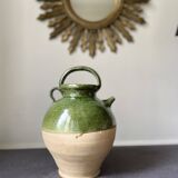 Green terracotta jar