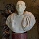 Bust of Emperor Galba, white Carrara marble, 18th century.