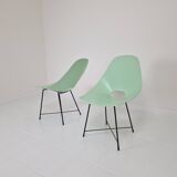 Pair of Augusto Bozzi Chairs for Saporiti, Italy 1950's