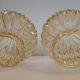 Pair of vintage globes for lighting - amber glass