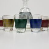 Crystal whiskey liquor service from the 1960s