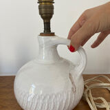 Pied de lampe en céramique vintage