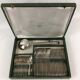 Silver metal housewife Dixi Art deco 37 pcs