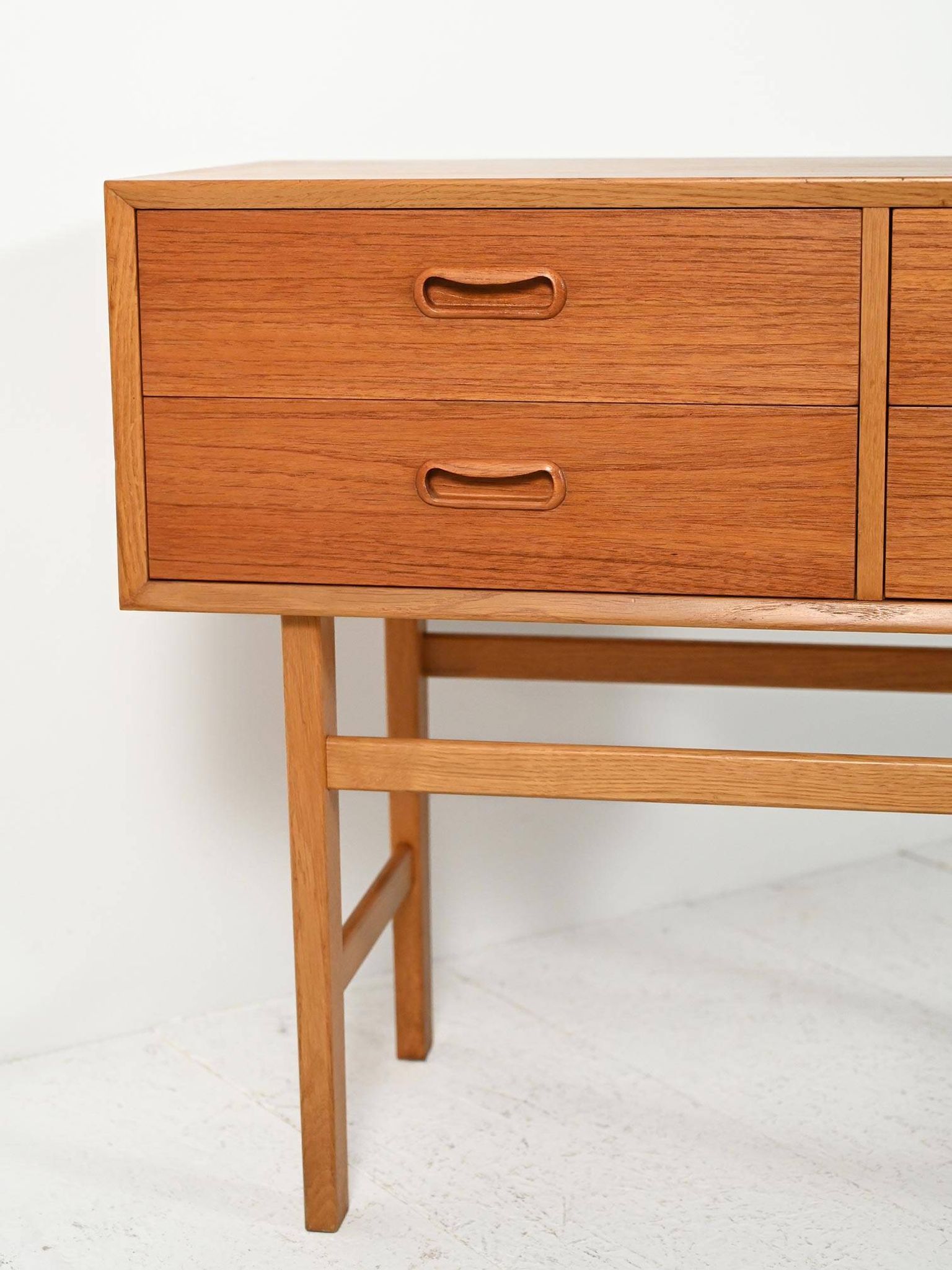 Scandinavian entrance cabinet from the 1950s–60s in teak and oak