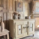 Ancien meuble glacière en bois