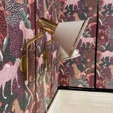 Pair of modular wall lights Scandinavian design 1960.