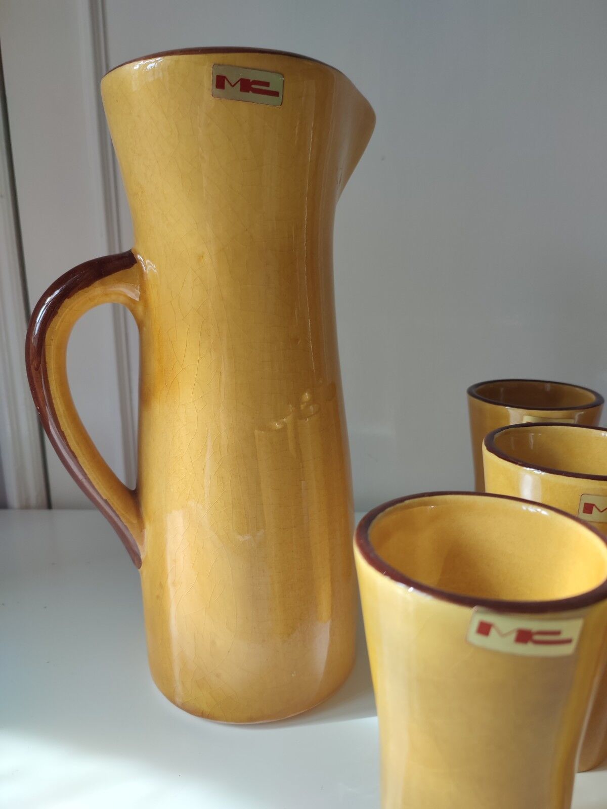 Ceramic orangeade service