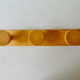 Wall coat holder in solid pine, 3 patères