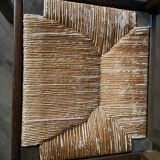 4 Regain elm straw chairs