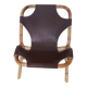 Rohe Noordworld 60s bamboo leather armchair