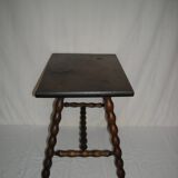 Turned wood coffee table from the 50s and 60s