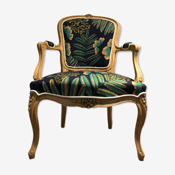 Fauteuil cabriolet style Louis XV