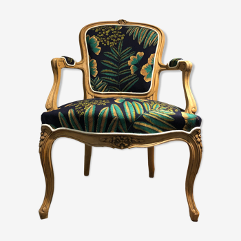 Louis XV style convertible armchair