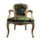 Louis XV style cabriolet armchair
