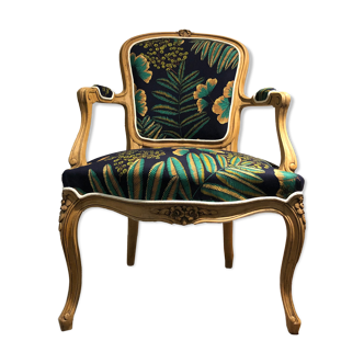 Louis XV style convertible armchair